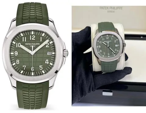 Patek Philippe Aquanaut 5168G-010 42mm White gold Green