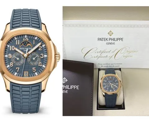 Patek Philippe Aquanaut 5261R-001 40mm Rose gold Blue