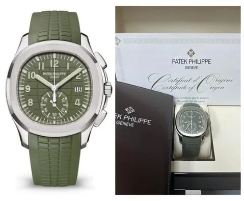 Patek Philippe Aquanaut 5968G-010 42mm White gold Green