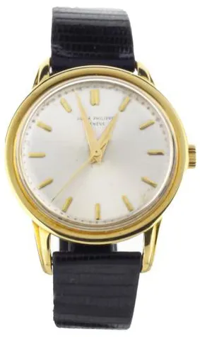 Patek Philippe Calatrava 2481J 37mm Yellow gold Silver