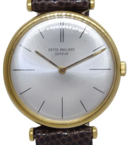 Patek Philippe Calatrava 2592 33mm Yellow gold Silver