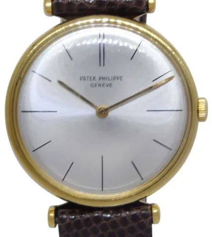 Patek Philippe Calatrava 2592 33mm Yellow gold Silver 7