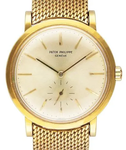 Patek Philippe Calatrava 3429 35mm Yellow gold Champagne