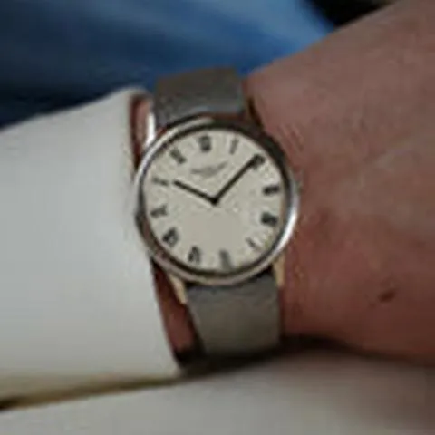 Patek Philippe Calatrava 3591 33mm White gold Silver 4