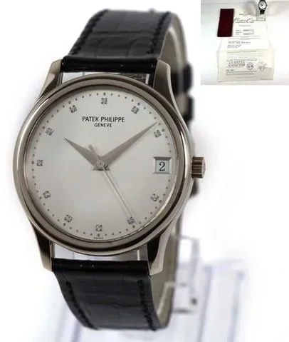 Patek Philippe Calatrava 3998G-001 34mm Silver Silver