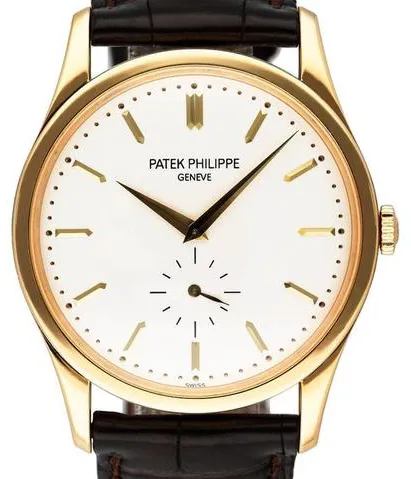 Patek Philippe Calatrava 5196j 37mm Yellow gold Silver