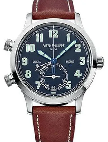 Patek Philippe Calatrava Pilot Travel Time 5524G-001 42mm Blue