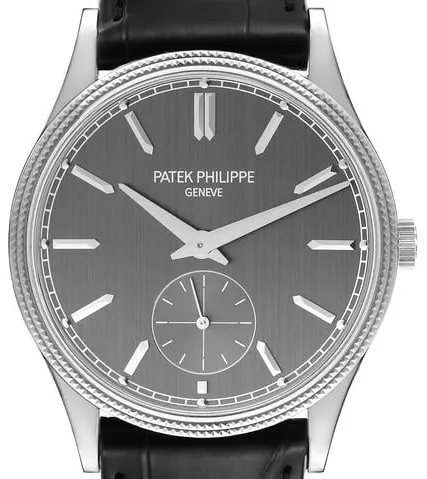 Patek Philippe Calatrava 6119G 39mm White gold Gray