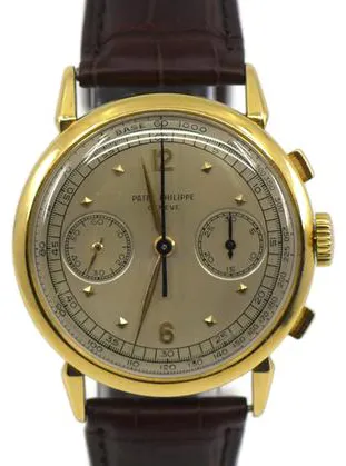 Patek Philippe Chronograph 1579 36mm Yellow gold Silver