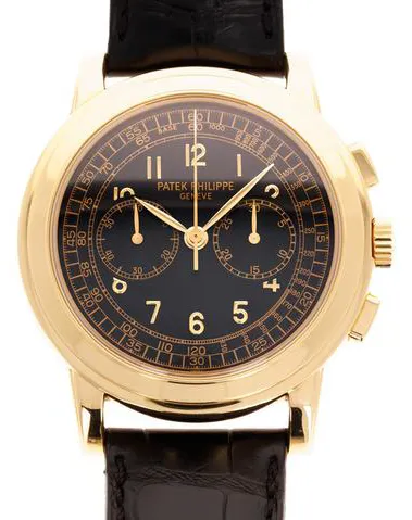 Patek Philippe Chronograph 5070 J 42mm Yellow gold Black