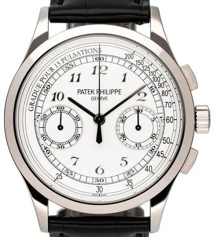 Patek Philippe Chronograph 5170G-001 39mm White gold Silver