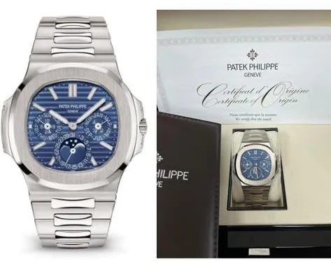 Patek Philippe Nautilus 5740/1G-001 40mm White gold Blue