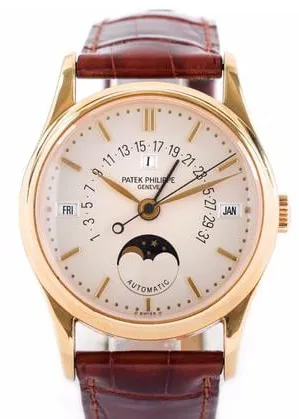 Patek Philippe Perpetual Calendar 5050J 36mm Yellow gold Silver