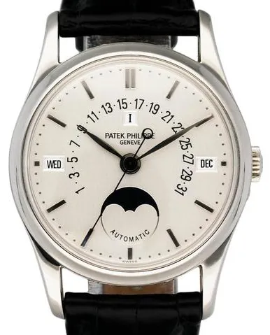 Patek Philippe Perpetual Calendar 5050P 33mm Platinum Silver