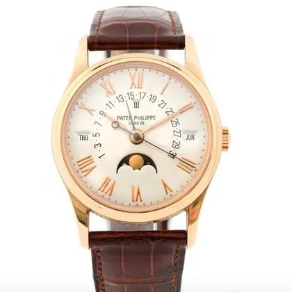 Patek Philippe Perpetual Calendar 5050R 36mm Rose gold Silver