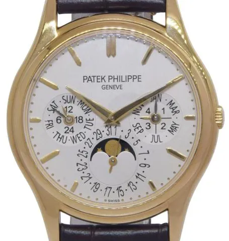 Patek Philippe Perpetual Calendar 5140J 37mm Yellow gold Silver