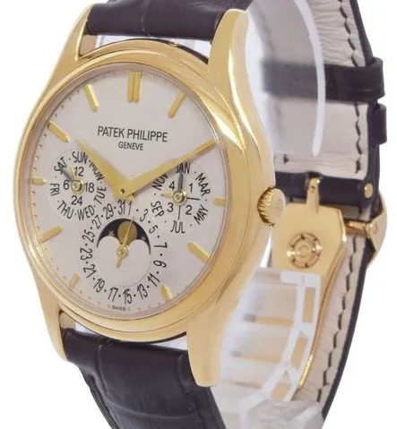 Patek Philippe Perpetual Calendar 5140J 37mm Yellow gold Silver 3