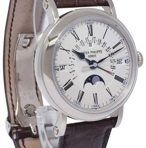 Patek Philippe Perpetual Calendar 5159G-001 38mm White gold Silver 10