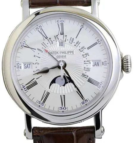 Patek Philippe Perpetual Calendar 5159G-001 38mm White gold Silver