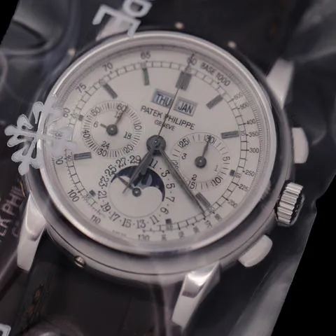 Patek Philippe Perpetual Calendar Chronograph 5970G-001 40mm White gold Silver 5