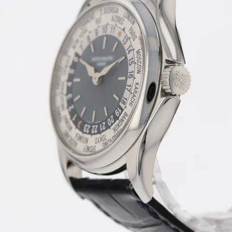 Patek Philippe World Time 5110P 37mm Platinum Blue 4