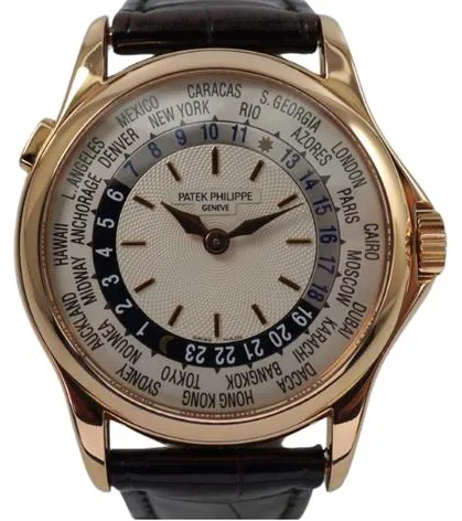 Patek Philippe World Time 5110R-001 37mm Rose gold Silver