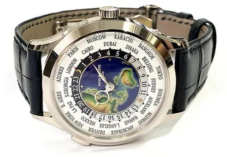 Patek Philippe World Time 5231G-001 38.5mm White gold Silver 5