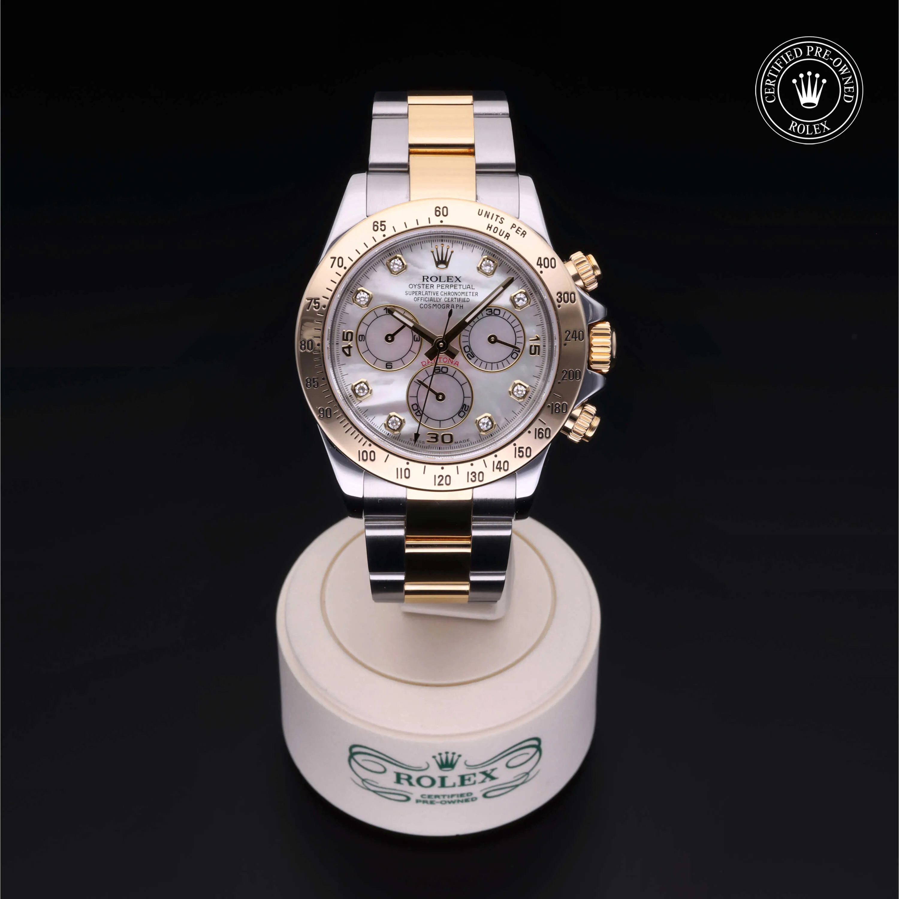 Rolex Daytona 116523 40mm Yellow gold and Oystersteel Mother-of-pearl 1