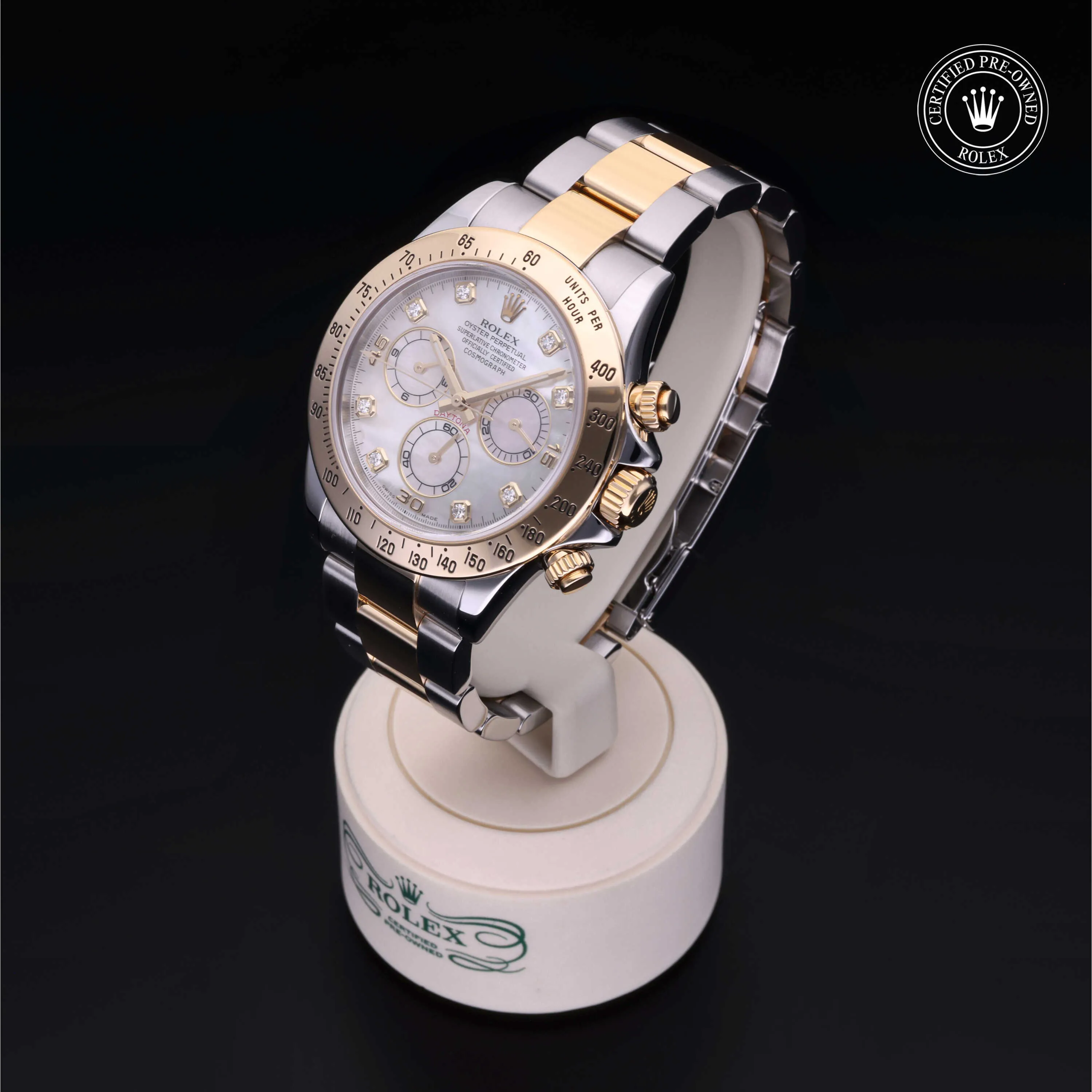 Rolex Daytona 116523 40mm Yellow gold and Oystersteel Mother-of-pearl 2