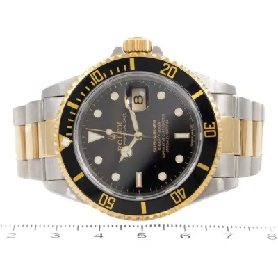 Rolex Submariner 16613 40mm Yellow gold and Stainless steel Black 6