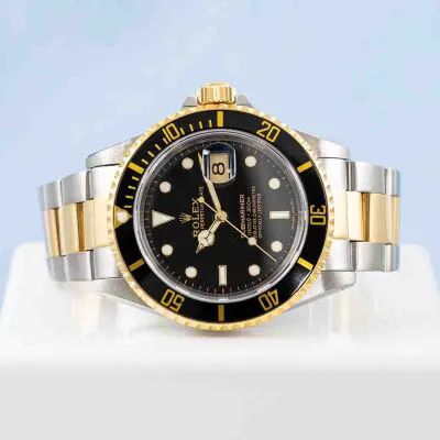 Rolex Submariner 16613 40mm Yellow gold and Stainless steel Black 8