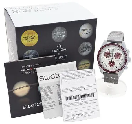 Swatch Moonswatch SO33M101 42mm Ceramic Gray 10