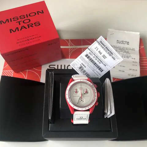 Swatch Moonswatch SO33R100 42mm Ceramic White