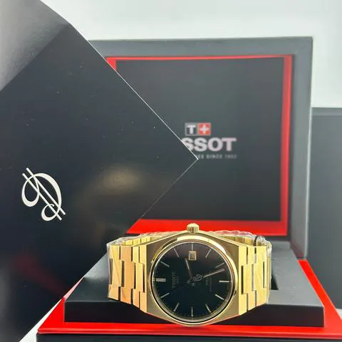 Tissot PRX Powermatic 80 T137.407.33.051.00 Yellow gold Black 3