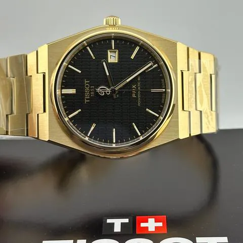 Tissot PRX Powermatic 80 T137.407.33.051.00 Yellow gold Black 10