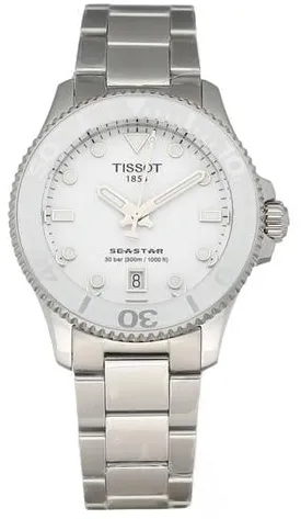 Tissot Seastar T120.210.11.011.00 36mm Stainless steel White