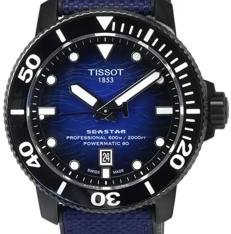 Tissot Seastar T1206073704100 46mm Stainless steel Black