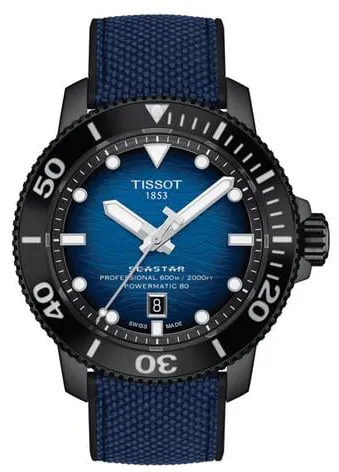 Tissot Seastar T1206073704100 46mm Stainless steel Black