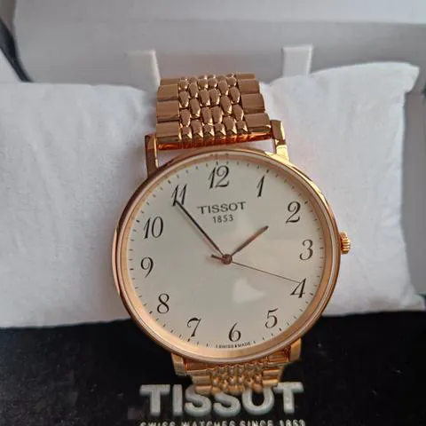 Tissot T-Classic T109.610.33.032.00 42mm Yellow gold and Stainless steel Silver