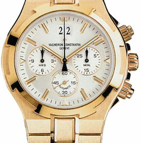 Vacheron Constantin Overseas Chronograph 49140 12mm Yellow gold and 18k yellow gold Silver