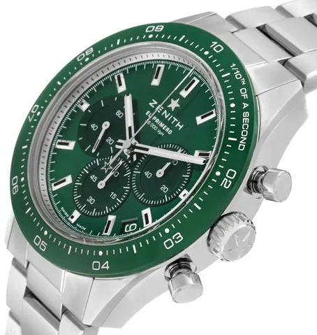 Zenith Chronomaster 03.3107.3600/56.M3100 41mm Stainless steel Green 4