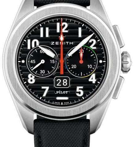 Zenith Pilot 03.4000.3652/21.I001 42.5mm Stainless steel Black