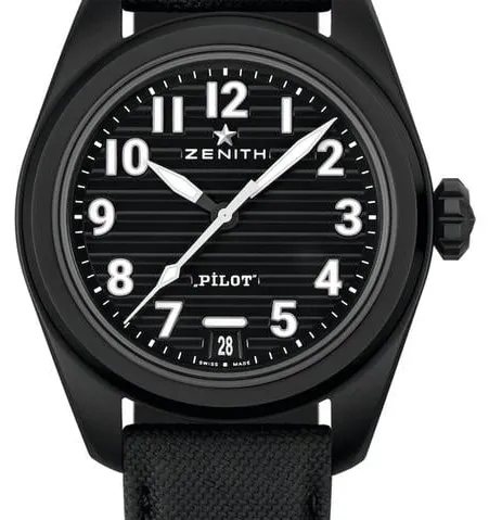 Zenith Pilot 49.4000.3620/21.I001 40mm Black ceramic Black