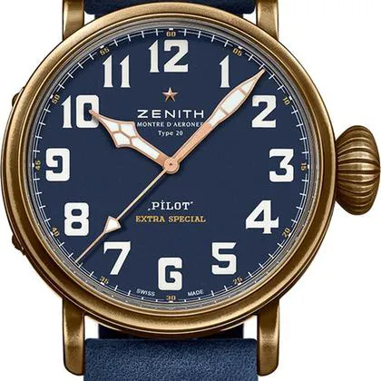 Zenith Pilot 29.2430.679/57.C808 45mm Bronze Blue