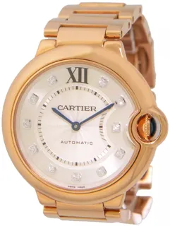 Cartier Ballon Bleu de Cartier we902026 Rose gold Silver