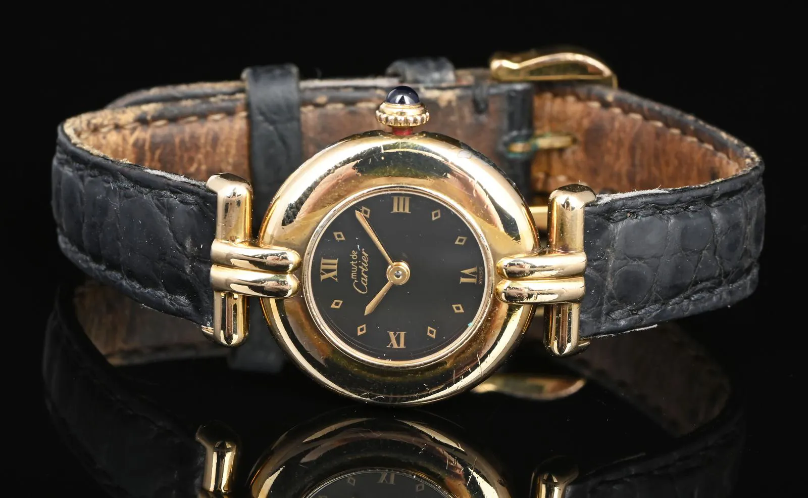 Cartier Colisee Ref. 104052 590002 Yellow gold Black 2