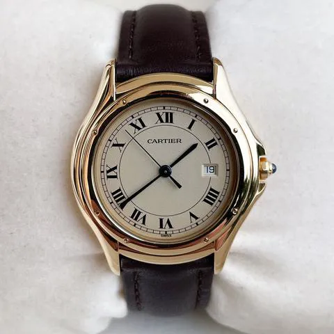 Cartier Cougar 887904 33mm Yellow gold White 4