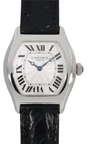 Cartier Tortue 24mm Platinum Silver