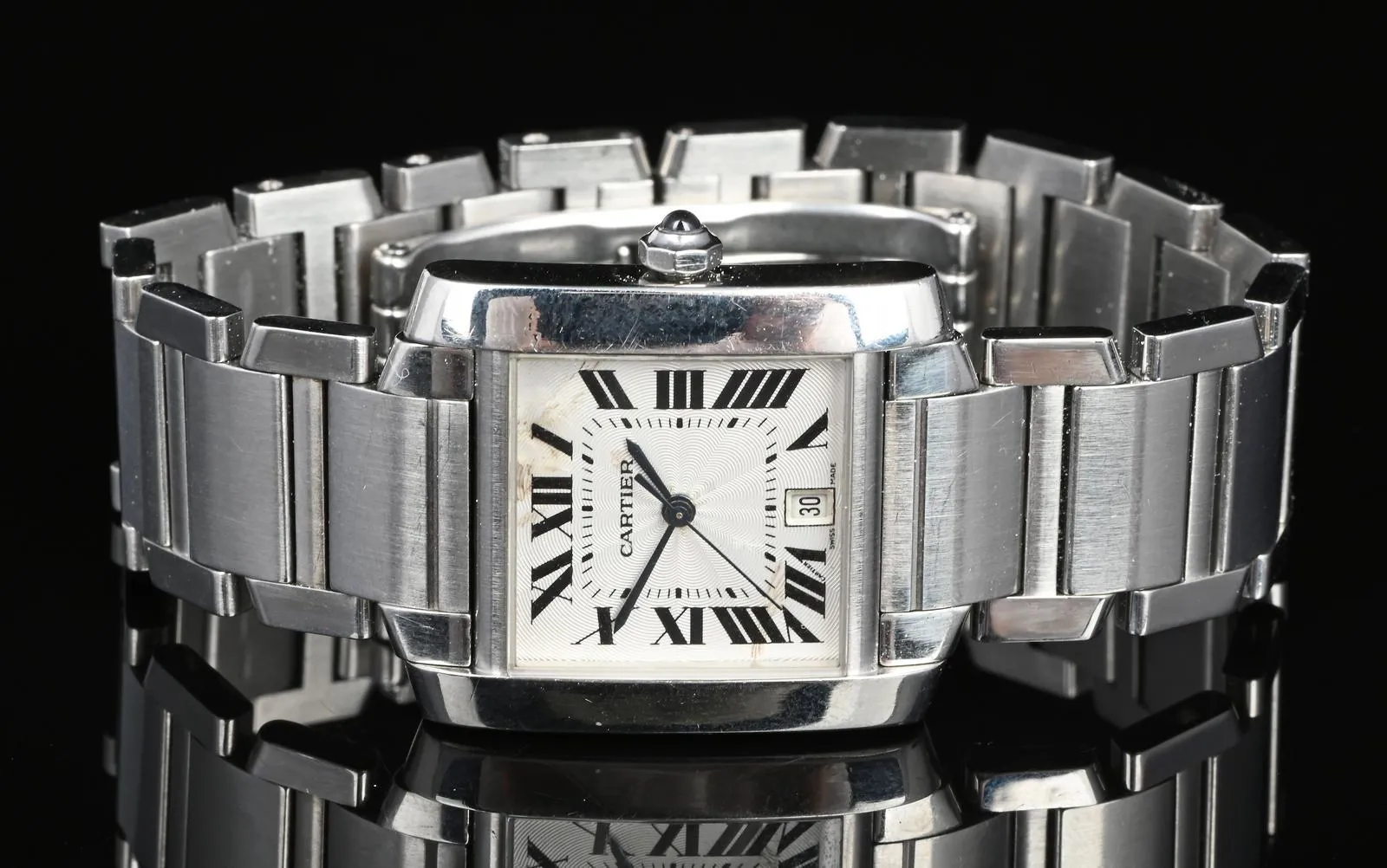 Cartier Tank Française 475847CE Stainless steel White 2