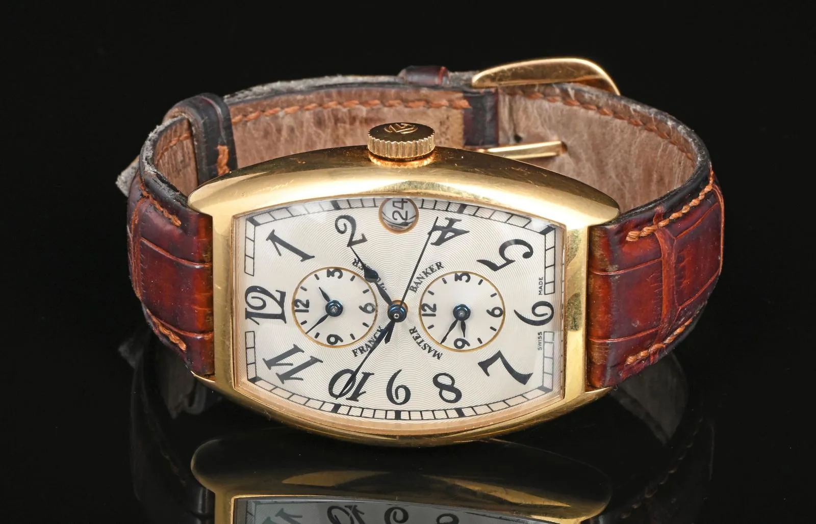 Franck Muller Master Banker 5850 MB N107 Yellow gold Champagne 2